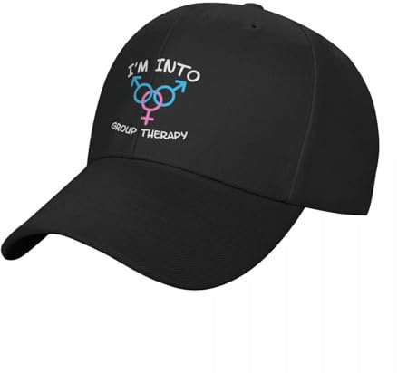 I'm In to Group Therapy MFM Threesome - Swinger Lifestyle für dunkle Farben Baseball Cap Hut Sonnencreme Hüte Frau Männer
