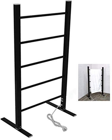 QRXALISA Scaldasalviette Elettrico Piccolo, Scaldasalviette Elettrico, 100 W, Acciaio Inossidabile