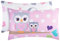 EVERYDAY KIDS Kissenbezüge in Standardgröße für Kissen 76,2 x 50,8 cm, weich, atmungsaktiv, 100 % Baumwollperkal, perfekt für Kleinkinder, kleine Mädchen, Doppelbett, Eulen, 2 Stück