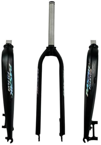 BSFHQS Mountainbikes Starrgabel 26 27,5 29 Universal Aluminiumlegierung Fahrradgabel 1-1/8'' Gerade Scheibenbremse Vorderradgabel Schnellspanner 9 * 100mm(Black,27.5in)