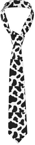 Tcoay Modische Krawatten für Herren, Business-Krawatten, Slim Fit, Krawatten für Weihnachten, Hochzeit, Business, Party, Krawatten,Kuhfleck