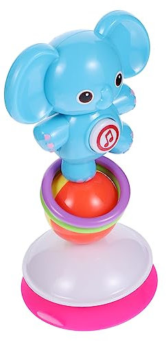 SUPVOX Chaise De Salle À Manger Rotative Pour Bébé Garçons Et Filles Cloches Et Musique Pour Le Développement Sensoriel