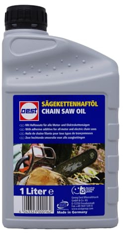 BRAST® OEST Sägeketten-Haftöl | Mineralisches Hochleistungs-Sägeketten-Schmieröl | Made in Germany | perfekt für Sägeketten Führungsschienen und Kettenrädern an Motorsägen