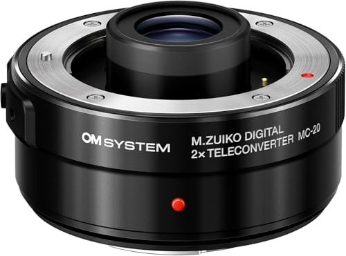 OM SYSTEM MC-20 2X Telekonverter - Brennweiten-Extender für M.Zuiko PRO | Wetterfester IPX1 Konverter für Olympus Objektive, ideal für Tier- und Makrofotografie, leichtes Metallgehäuse mit 150 g