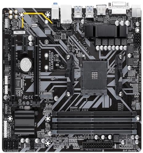 Carte mère de Bureau GA-B450M DS3H 3/5/7/9 1e, 2e, 3e, USB3.1 M.2 B450 DS3H Micro-ATX