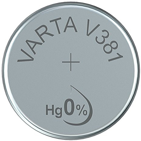 VARTA 14501381 – Knopfzellen-Batterie V381 mit 1,5 Volt, Kapazität 45 mAh, chemisches System Silberoxid, für elektronische Alltagsgeräte zur Sicherstellung einer optimalen Energieversorgung