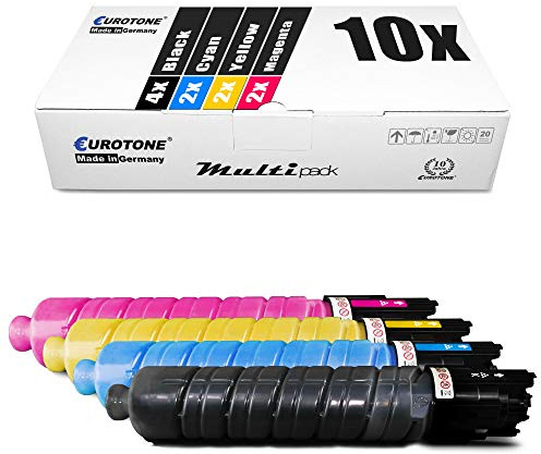 10x Eurotone Toner für Ricoh Aficio MP C 300 400 401 wie 841550 - 841553 Set