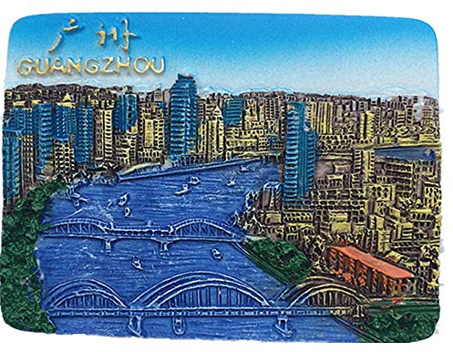 3D Guangzhou China Kühlschrankmagnet Souvenir Aufkleber, Home & Küche Dekoration, Guangzhou China Kühlschrank Magnet