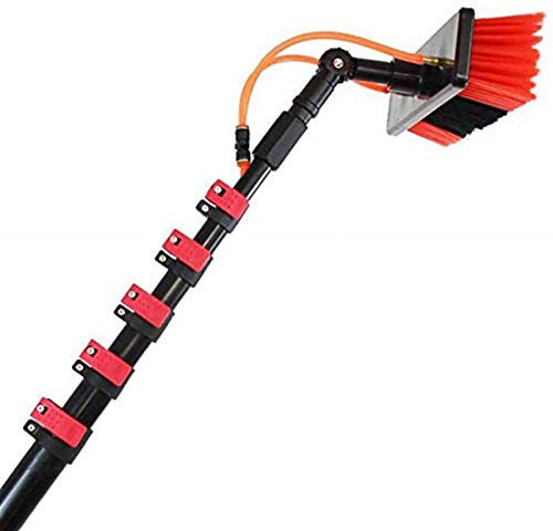 Fensterputzer mit Teleskopstiel, 6M-9M Photovoltaikreinigung Solarreinigung Fassadenreinigung Fensterreinigung Wintergartenreinigung,30FT/9M