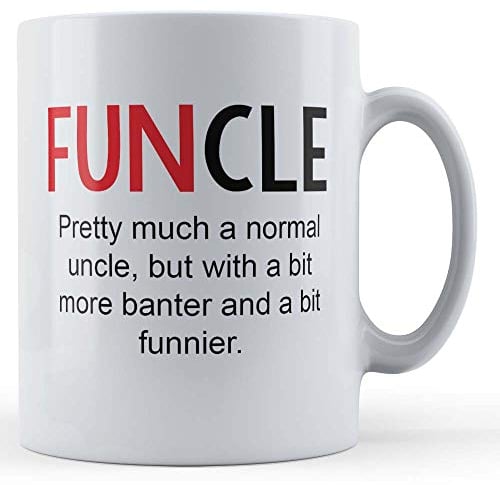Father Fox - Uncle, Banter, Funcle - Funny Uncle Gift Mug, Ceramic, 11fl.oz.