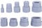 EBTOOLS - Riparazione Obiettivo - Strumenti Universali per DSLR - 8-83 mm - 9 Pezzi - Gomma Morbida - Per Obiettivi Zoom 4:1