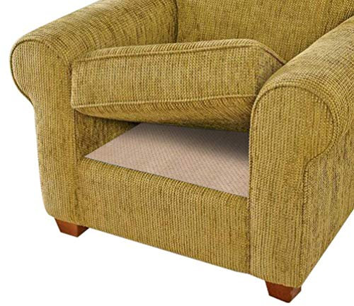 BLS Rutschfeste Kissenunterlage, Couch-Unterlage, halten Sie Ihre Kissen an Ort und Stelle für Sofa, verbessertes doppelseitiges Anti-Rutsch-Silikon + Filz in der Mitte, 61 x 61 cm (3 Stück)