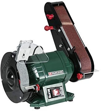 Parkside Standbandschleifer PSBS 240 C2 - Schleifmaschine, Standschleifer, Bandschleifer - 240 Watt, 230 V, Kabelgebunden, mit Netzkabel - Modell: cc57e870-7dde-4a16-afb2-9bb1391680ce