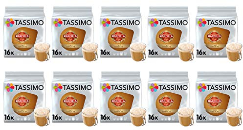 Dosettes de café Tassimo Marcilla Cafe Con Leche | Paquet de 10 (160 boissons)