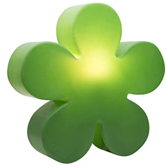 8 seasons design Shining Flower Deko-Lampe Blume Ø 40cm (Grün), E27 Fassung inkl. Leuchtmittel in warmweiß, als Indoor- & Outdoor Deko, Kinderzimmer