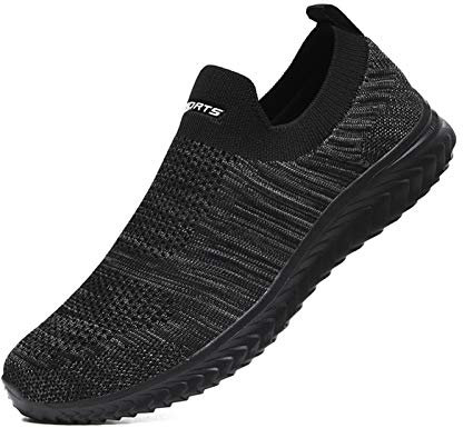 IYVW A19 Herren Schuhe Sneaker Turnschuhe Leicht Fitnessstudio Schuhe Straße Laufschuhe Sporttraining Sportschuhe Outdoor Dunkel Grau 41 EU