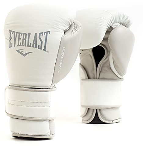 Everlast Powerlock2 Pro Hook & Loop Leather Boxing Training Gloves