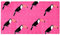Zeichnung Tukan, rosa Muster, rutschfest, Badteppich, Shag Dusche, Badteppich, saugfähig, Badematte für Badezimmer, 40,6 x 71,1 cm