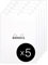 RHODIA 18201Cpack - Bloc-Notes Agrafé N°18 White - A4 - Petits Carreaux - 80 Feuilles Détachables - Papier Clairefontaine Blanc 80 g/m² - Couverture en Carte - Paquet de 5 blocs
