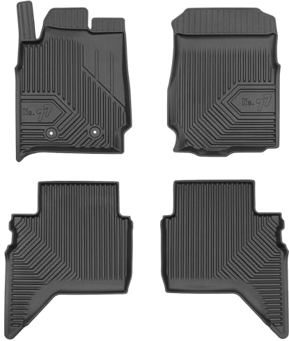 MOTOS Gummimatten Auto Fussmatte passend für Ford Ranger V 2015-2022 Pickup, nach Facelift, Pickup, Raptor Verbessern Sie Ihren Reisekomfort mit Antirutschmatte Auto No.77 - Allwetter fußmatten Auto,