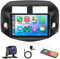 1G+32G Android Autoradio 2 Din für Toyota RAV4 2005-2013 mit Wireless Carplay Android Auto Navi GPS 10.1 Zoll Touchscreen Autoradio mit Bluetooth FM/RDS WiFi/USB/DAB+/HiFi/SWC Rückfahrkamera Mikrofon