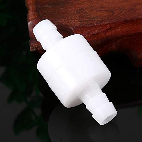 Servofrein Clapet Anti-Retour 8Mm Clapet Anti-Retour Blanc Plastique 8Mm Clapet Anti-Retour en Ligne Carburant Eau Gaz Air One Way Non Retour Durable