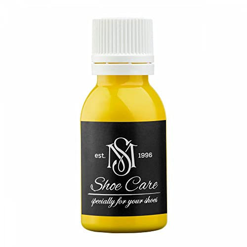 Peinture de Recoloration Cuir & Daim MAVI STEP pour Meubles, Canapés, Chaussures & Sacs - Teinture Restauratrice de Couleur pour Chaussures, Sneakers & Canapés - 308 Jaune, 50 ml