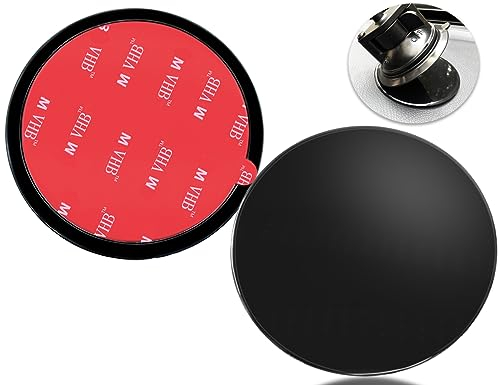 AYWFEY 2 Pieza Discos Adhesivos de Salpicadero de 80 mm, Disco de Montaje Universal de Ventosa de 3.15 Pulgadas, Disco de Salpicadero, Para la Navegación por Satélite del Automóvil Garmin GPS Magellan
