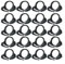 Oniissy 20Pcs φ16mm Heavy Duty Black Double Gripping Nylon Hose Clamps Set, Plastic Snap Ratcheting Clamps Assortment Kit (Black 20Pcs)