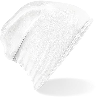 GIDUTEX Beanie Slouch leichte und weiche Mütze Unisex (White)
