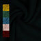 Leichter Baumwoll-Fleece | zum Abfüttern von Mützen, Jacken | für Bekleidung | ab 50 cm | Meterware (schwarz)