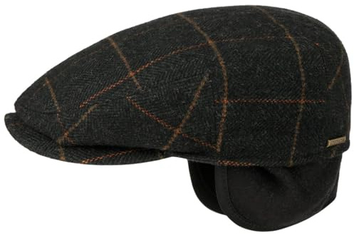 Stetson CHAPEAUSHOP Kent Casquette Plate A Oreillettes Fabrique en UE Homme Automne Hiver