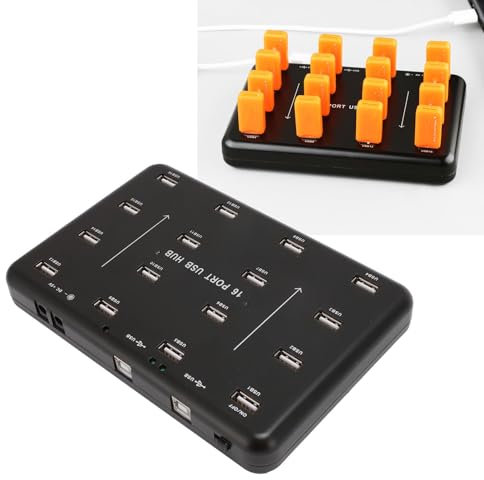 Duplicateur de Clé USB 1 à 16, Cloneur et Testeur A-100 Multiples, 480 Mbps Haute Vitesse, Copieur pour Lecteurs de Cartes, Cartes TF (Prise UE)