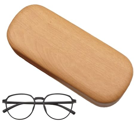 Étui à lunettes en bois, porte-lunettes, fabriqué à la main, design rétro élégant, étui à lunettes pour homme, femme, père, mère