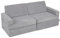 KiddyMoon Kindersofa Aufklappen Aus Schaumstoff Spielsofa Für Kinder Schlafsofa Kindersessel Kinder Couch Kinder Sofa Für Kinderzimmer Kindercouch Faltmatratze Matratzen, Dunkelgrau