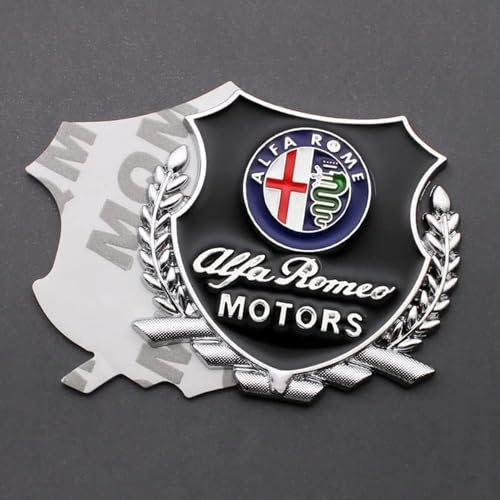 ZUOBYMBC Auto Aufkleber für Alfa Romeo Giulietta Stelvio MITO Sportiva 147 156 159, Auto Sticker,Selbstklebende Auto-Emblem-Autoaufkleber,Logo Emblem Badge Aufkleber,Aufkleber Auto,Auto Zubehor