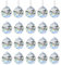 Crystal Ball Prism, 20Pcs Clear Suncatcher 20mm, Glass Seed Beads Clear Crystal Ball Prism Pendant Glass Chandelier Hanging Crystals Hanging Crystals For Window Home Decor