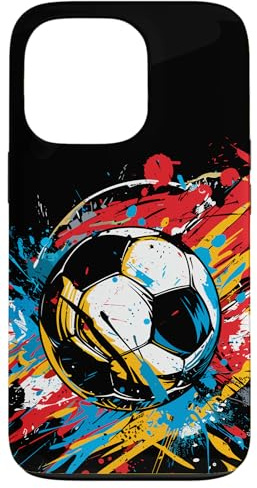 Fußball Graffiti Streetart Fußballspieler Torhüter Hülle für iPhone 13 Pro