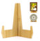kroucoco Plate Holder Display Stand,6.8 inch Bamboo Easel Stand for Displaying, Stand for Pictures, Photo Frames ,Book ,Decorative Plates, Plaque