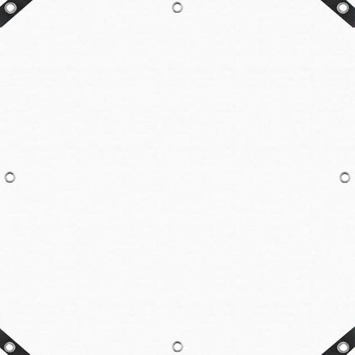 Extra Dick Polyethylen Folie 3.8 x 4 m Uv-Beständig Wetterfest Reißfest Abdeckung Hochwertige PVC Teichfolie für Gartenmöbel, Pool, Auto, Trampolin, Weiß