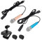 sourcing map 2 Pcs Mini Microphone, Mini Mic Tiny Microphone Phone Type C Mic Small Microphone with Bracket, Sponge Cover for Record Phone Voice, Gold/Blue