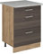 Vicco Küchenunterschrank R-Line, Schubladenschrank für die Küche, Edelgrau, 60 cm AP Marmor