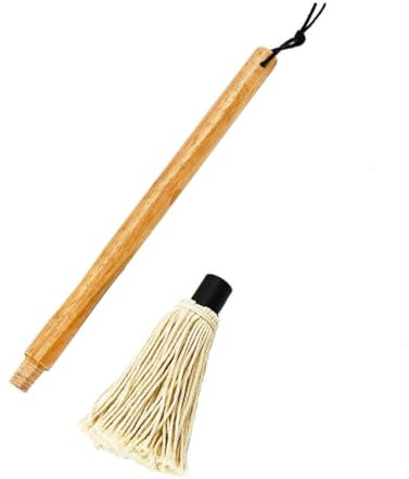YARNOW Bbq-soßenpinsel Mit Holzgriff Basting-mopp Für Grillen Saucen-baking-pinsel Ölpinsel Sojasaucenpinsel Langlebiger Küchenpinsel Für Kochen Und Würzen