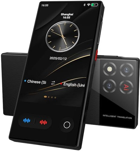 S30 Pro Sprachübersetzer, Translator mit Sprachausgabe, 17 Sprachen Offline(Offline Deutsch), 4-Zoll-HD-Bildschirm, Fotoübersetzung, Geeignet für Reisen Geschäftsreisen