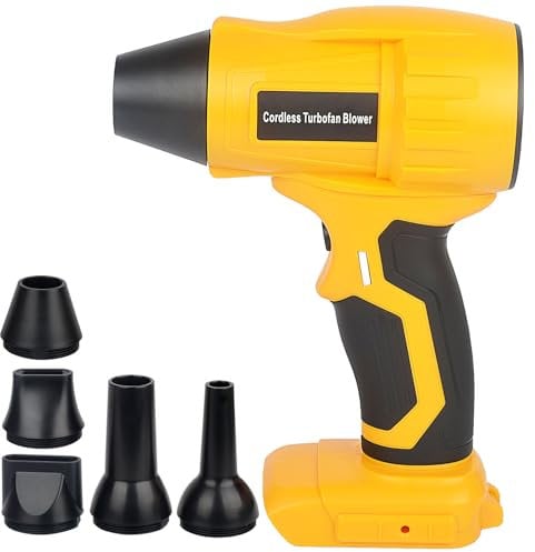 ZDOZITZ Air Blower Brushless for DeWALT 20V/18V Max Battery,Cordless Duster with Infinitely Adjustable Speed,96000 RPM,for Jobsite Camping & Pool Toy(Battery not included)