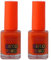 Neon Orange Nail Polish – Bright, Quick-Drying & Long-Lasting Fluorescent Nail Paint – No UV Needed High-Gloss Finish for Bold Nails (Orange X2, Pack)