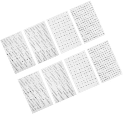 Angoily 8 Stück To-do-planer-aufkleber, Monatskalender-aufkleber Für Planer, Zeitschriften, Scrapbooking, Basteln