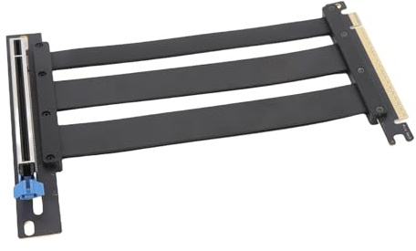 VELATEMOR PCIE 5.0 Riser-Kabel, PCIE 5.0 X16 GPU-Verlängerungskabel Passend für RTX 4090 (Ti), für PC-Gehäuse, KI-Anwendungen, Server, ITX mit Engem Platzangebot, Wasserkühlungssysteme.