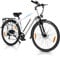 AOIHO E Bike, 28 E Bike Herren, Elektrofahrräder City E Bike Damen mit 48V 499.2Wh Akku, Bis zu 100KM, 250W Motor, 7-Gang, LCD-Display, Elektrofahrrad mit Tempomat Modus, E Fahrrad Pedelec 25 km/h