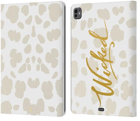 Head Case Designs Mauvais Grand comme Or Étui Portefeuille en Cuir Compatible avec Apple iPad Pro 13 M4 2024